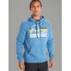 MARMOT Men’s Coastal Hoody – Hooded Sweatshirt with Screen Printed Graphic, Jersey Lined Hood and Kangaroo Pocket(Varsity Blue Heather)