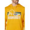 MARMOT Men’s Coastal Hoody – Hooded Sweatshirt with Screen Printed Graphic, Jersey Lined Hood and Kangaroo Pocket(Yellow Gold)