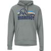 MARMOT Men’s Coastal Hoody – Hooded Sweatshirt with Screen Printed Graphic, Jersey Lined Hood and Kangaroo Pocket(Charcoal Heather)