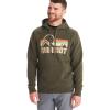MARMOT Men’s Coastal Hoody – Hooded Sweatshirt with Screen Printed Graphic, Jersey Lined Hood and Kangaroo Pocket(Nori)