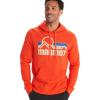 MARMOT Men’s Coastal Hoody – Hooded Sweatshirt with Screen Printed Graphic, Jersey Lined Hood and Kangaroo Pocket(Red Sun)