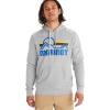 MARMOT Men’s Coastal Hoody – Hooded Sweatshirt with Screen Printed Graphic, Jersey Lined Hood and Kangaroo Pocket(Sleet Heather)