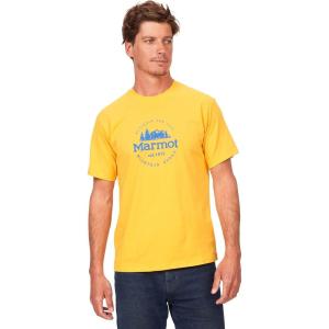 Marmot Men’s Logo T-Shirts – Printed Graphic on Cotton Tee(Culebra Peak Solar)