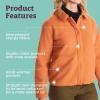 MARMOT Womens Aros Fleece Jacket Button Closure(Copper)
