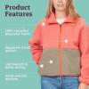MARMOT Women’s Aros Full-Zip Jacket – Sherpa Fleece with Retro Style(Grapefruit/Vetiver)