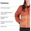 MARMOT womens Women’s Guides Down Jacket(Auburn/Sunburn)