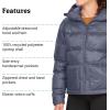 MARMOT womens Women’s Guides Down Puffer Jacket With Hood, 700-fill Insulated(Steel Onyx)