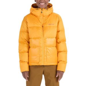 MARMOT womens Women’s Guides Down Puffer Jacket With Hood, 700-fill Insulated(Golden Sun)