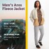 MARMOT Men’s Aros Full-Zip Jacket – Sherpa Fleece with Retro Style(Shetland/Sandbar)