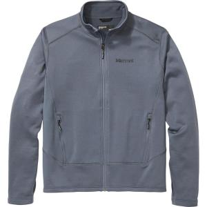 MARMOT Men’s Olden Polartec Power Stretch Jacket – Breathable Fleece Midlayer with Thumbholes(Steel Onyx)
