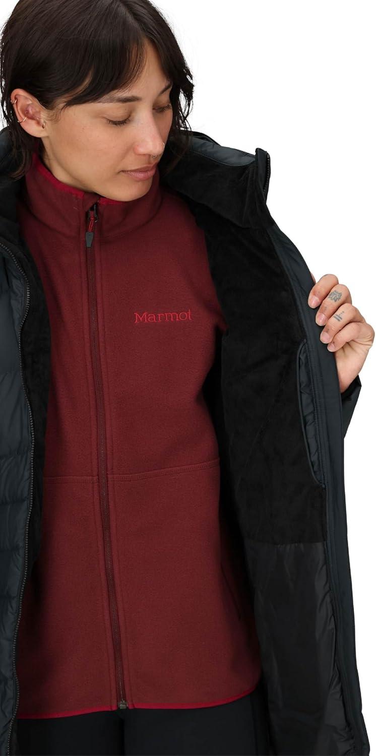 imageMARMOT Womens Montreal Midthigh Length Down Puffer JacketBlack Latest Collection