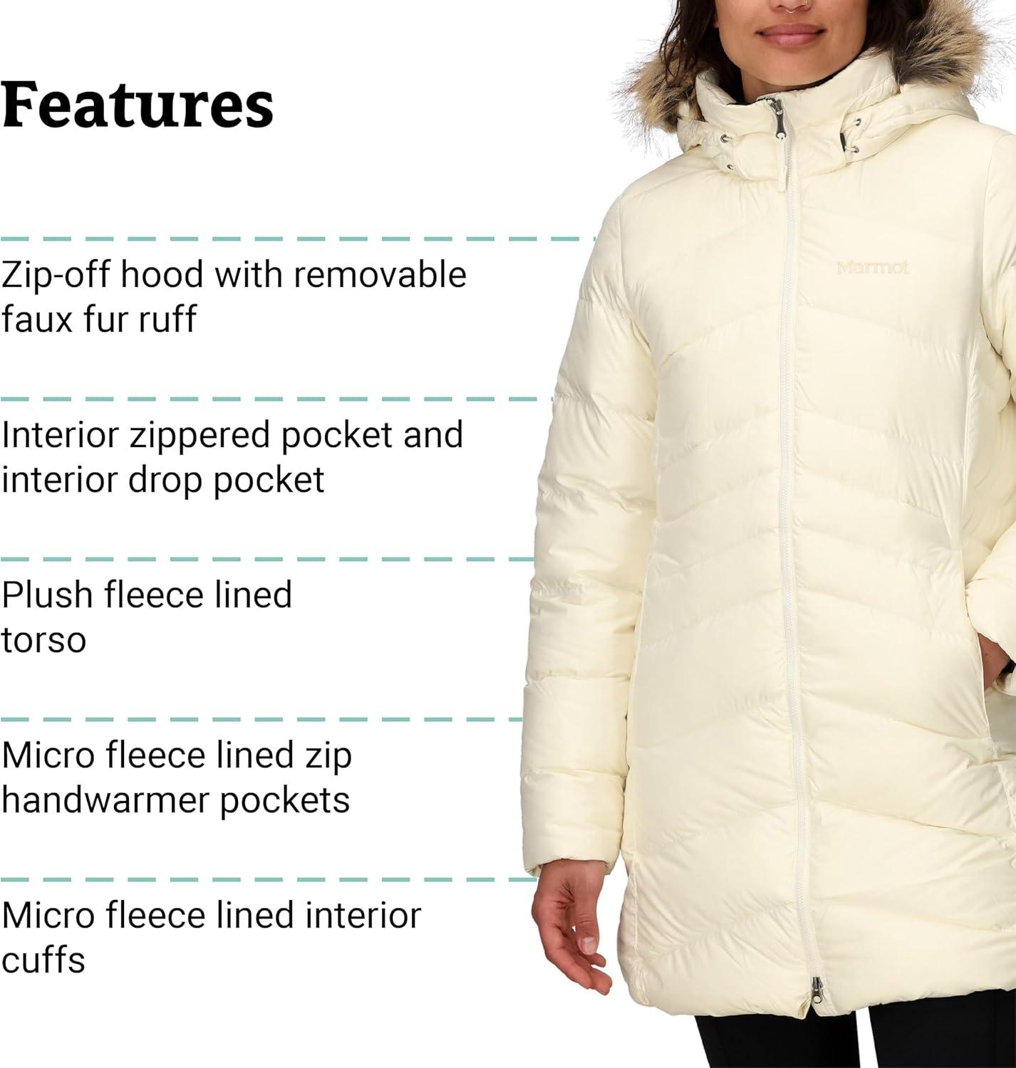 imageMARMOT Womens Montreal Midthigh Length Down Puffer JacketPapyrus