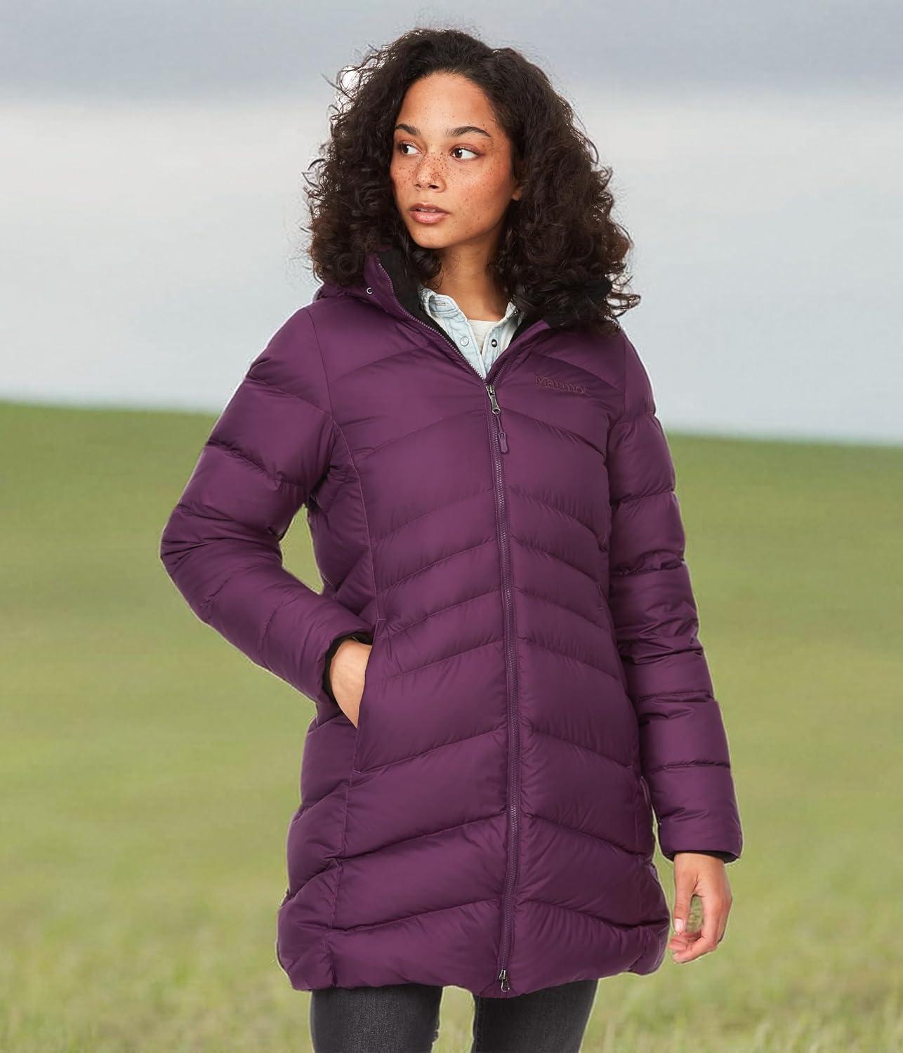 imageMARMOT Womens Montreal Midthigh Length Down Puffer JacketPurple Fig