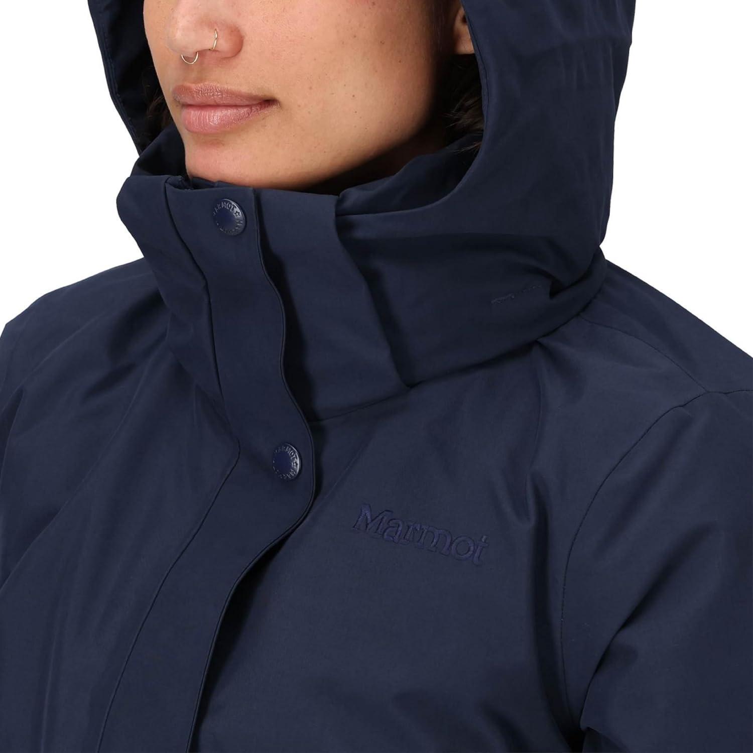 imageMARMOT womens Chelsea 700 Down Fill Coat With HoodArctic Navy Latest Collection