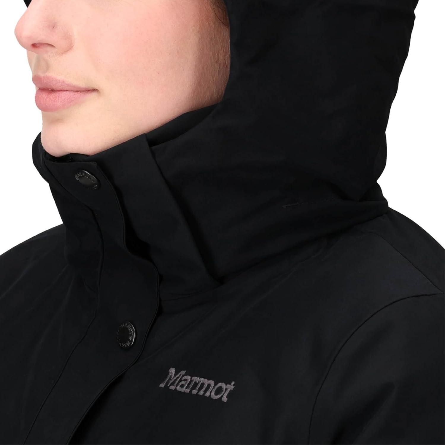imageMARMOT womens Chelsea 700 Down Fill Coat With HoodBlack Latest Collection