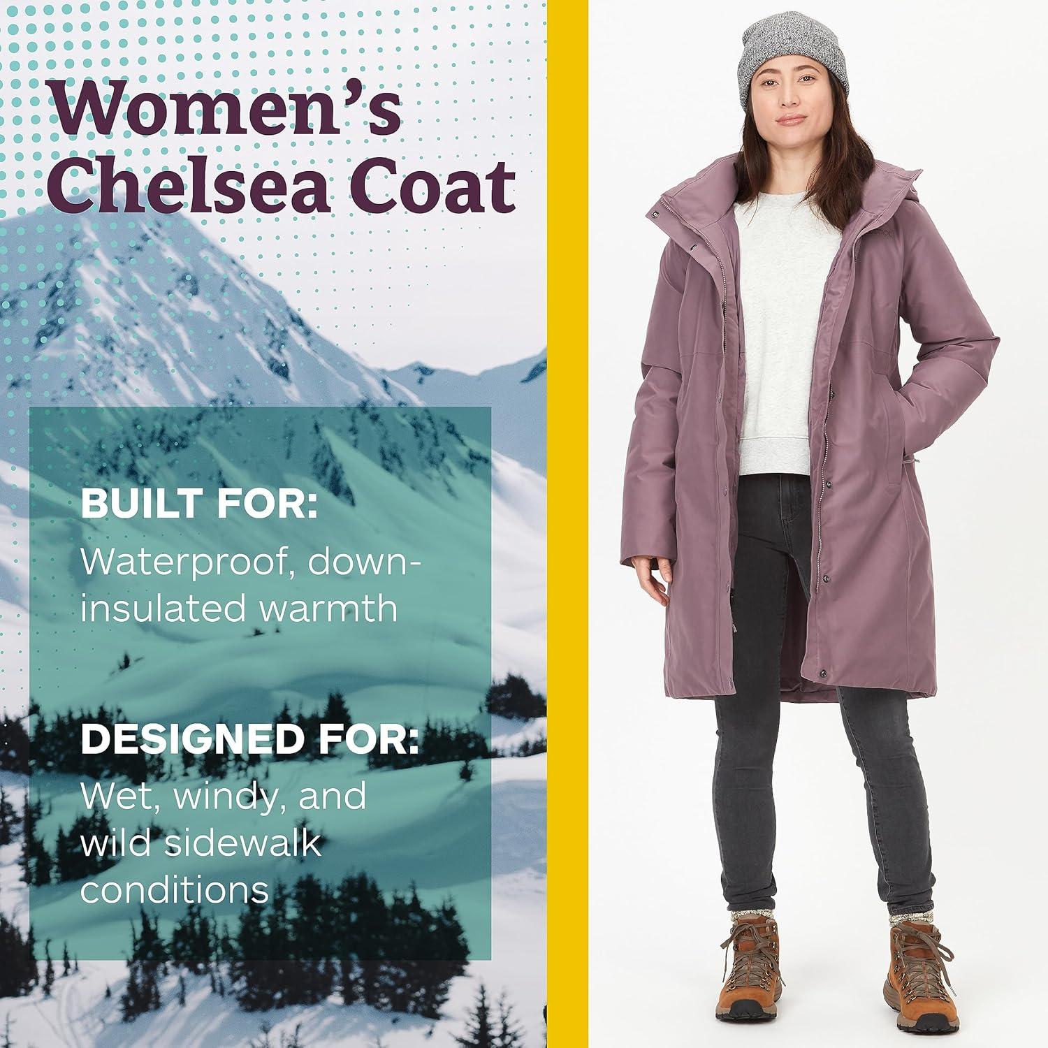 imageMARMOT womens Chelsea 700 Down Fill Coat With HoodHazy Purple Latest Collection