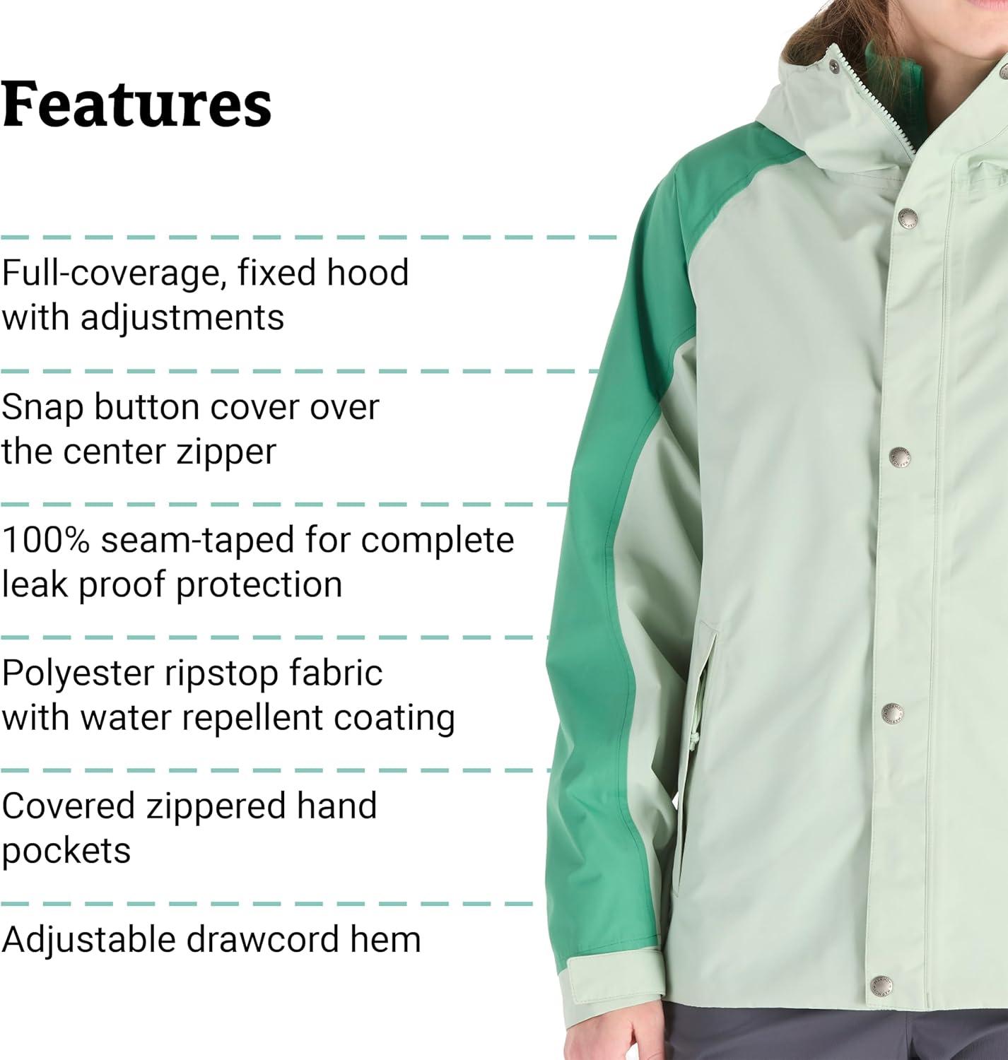 imageMarmot Womens Cascade Durable amp Waterproof Rain JacketFrosty GreenClover