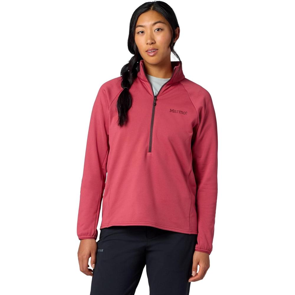 imageMARMOT womens Leconte 12 Zip Fleece JacketDried Rose
