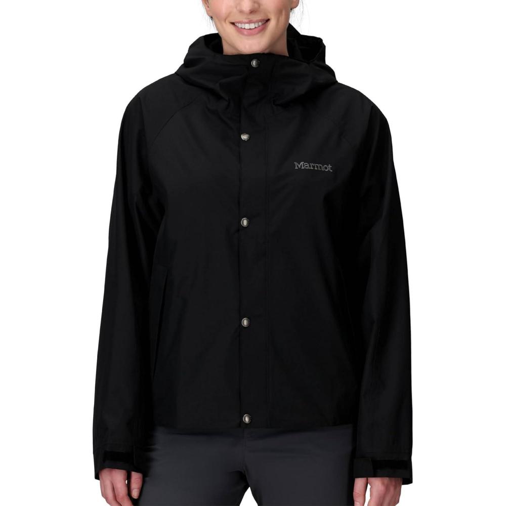 imageMarmot Womens Cascade Durable amp Waterproof Rain JacketBlack