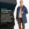 MARMOT Women’s Echo Featherless Long Jacket – Lightweight, Hooded, Down-alternative Insulated Jacket(Arctic Navy Shiny – Latest Collection)