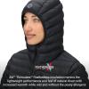 MARMOT Women’s Echo Featherless Long Jacket – Lightweight, Hooded, Down-alternative Insulated Jacket(Black Shiny – Latest Collection)