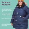 MARMOT Women’s Montreal Mid-thigh Length Down Puffer Jacket(Arctic Navy – Plus)