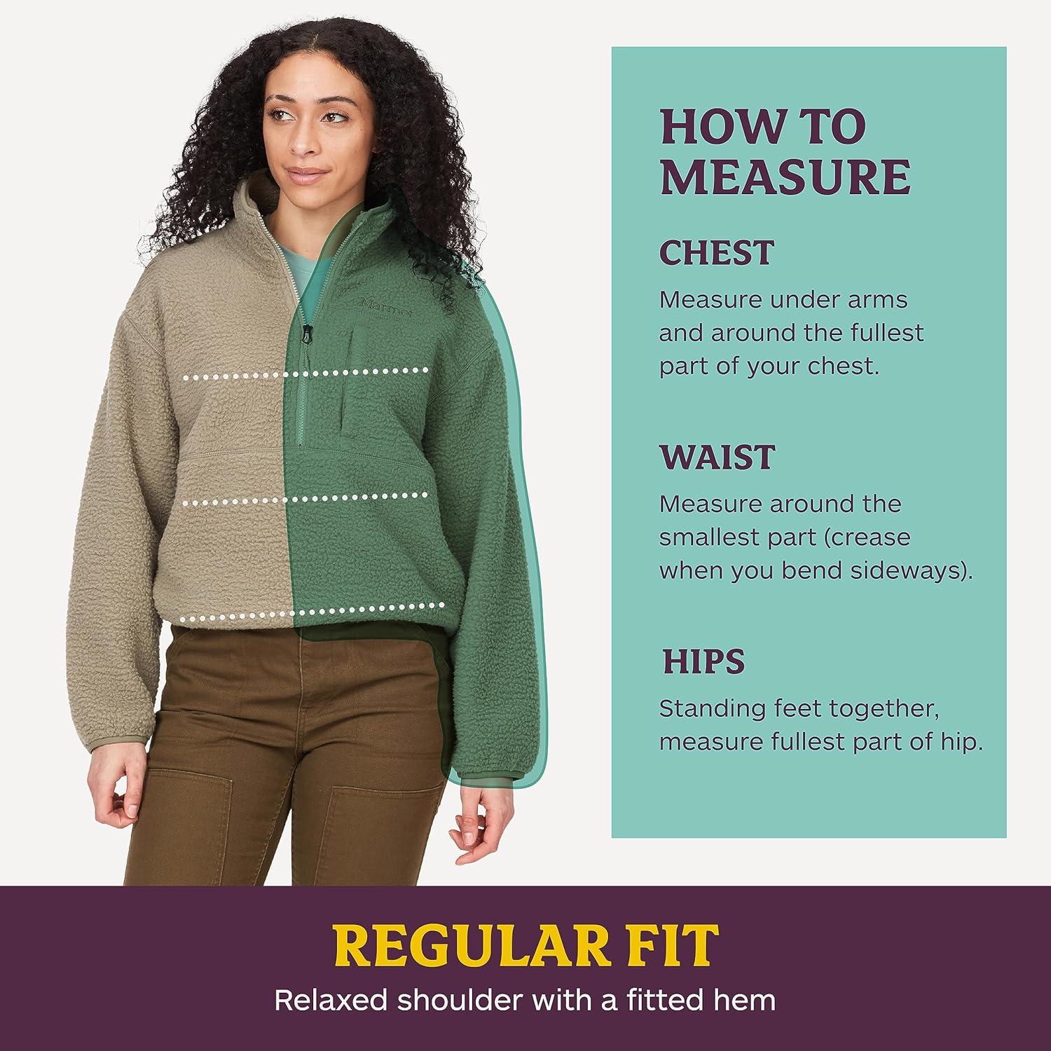 imageMARMOT Womens Aros 12 Zip Jacket Pullover Sherpa Fleece Jacket with Retro StyleHazy PurpleWheat