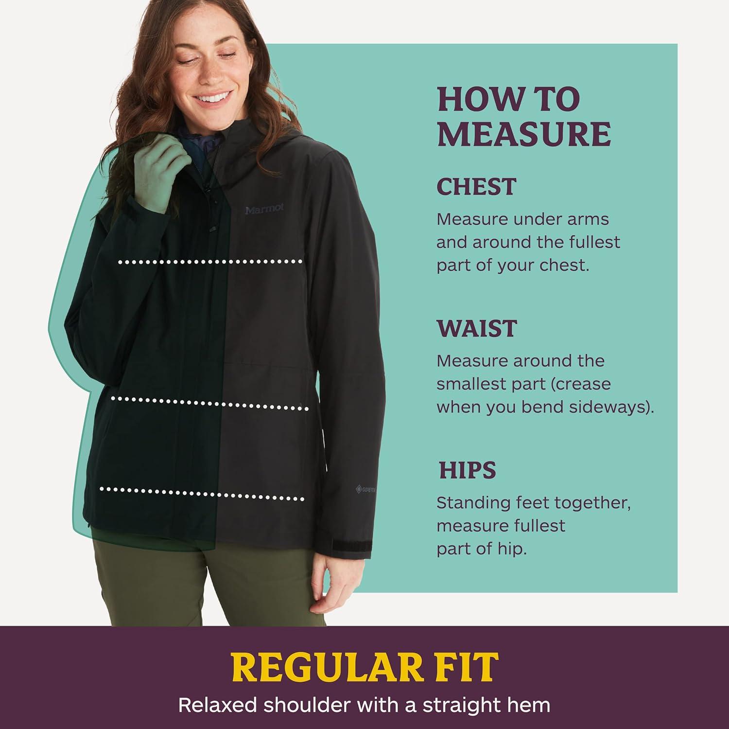 imageMARMOT Womens GORETEX Minimalist Rain Jacket Packable Breathable Durable Wind amp Water ProtectionBlack