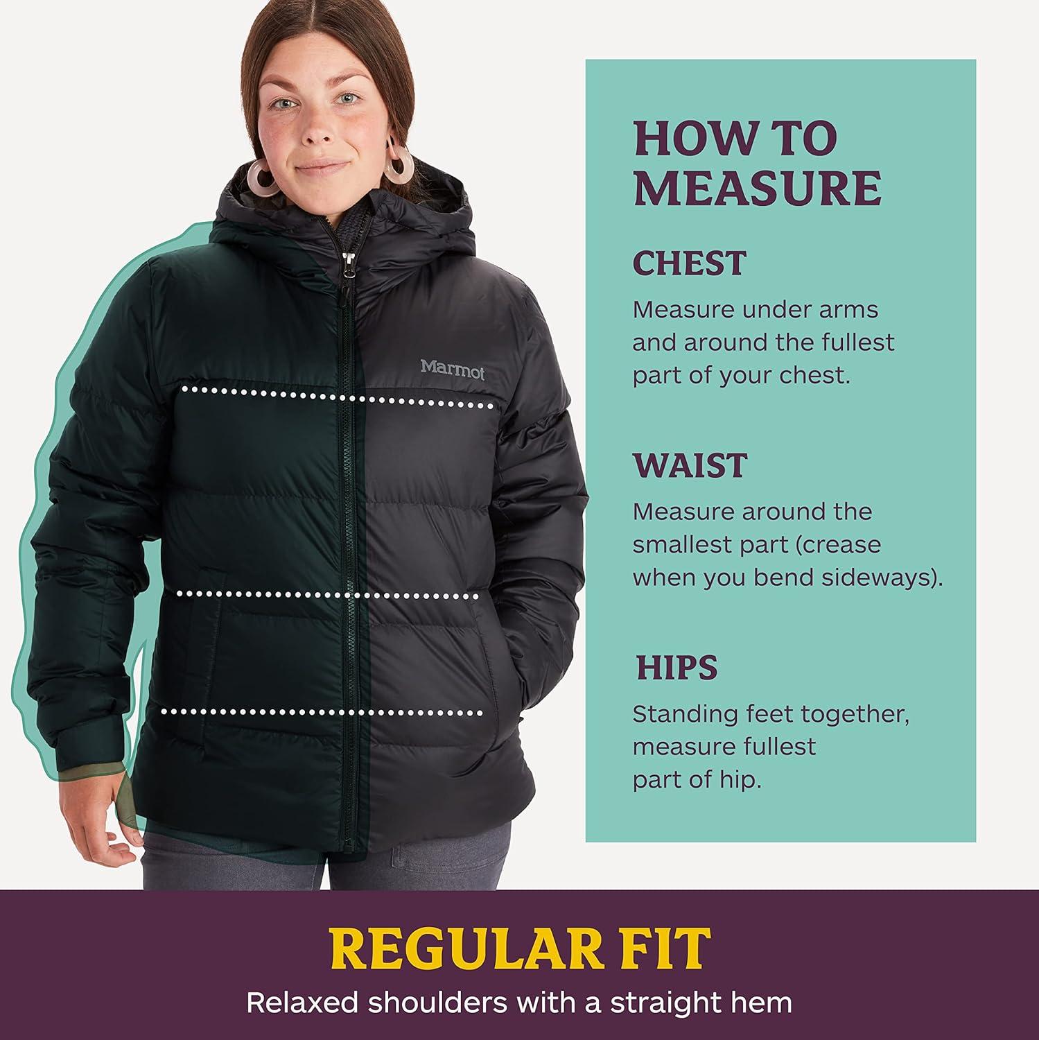 imageMARMOT Womens Guides Down Hoody 700Fill Insulated WaterResistant Lightweight Puffer Jacket with HoodBlack