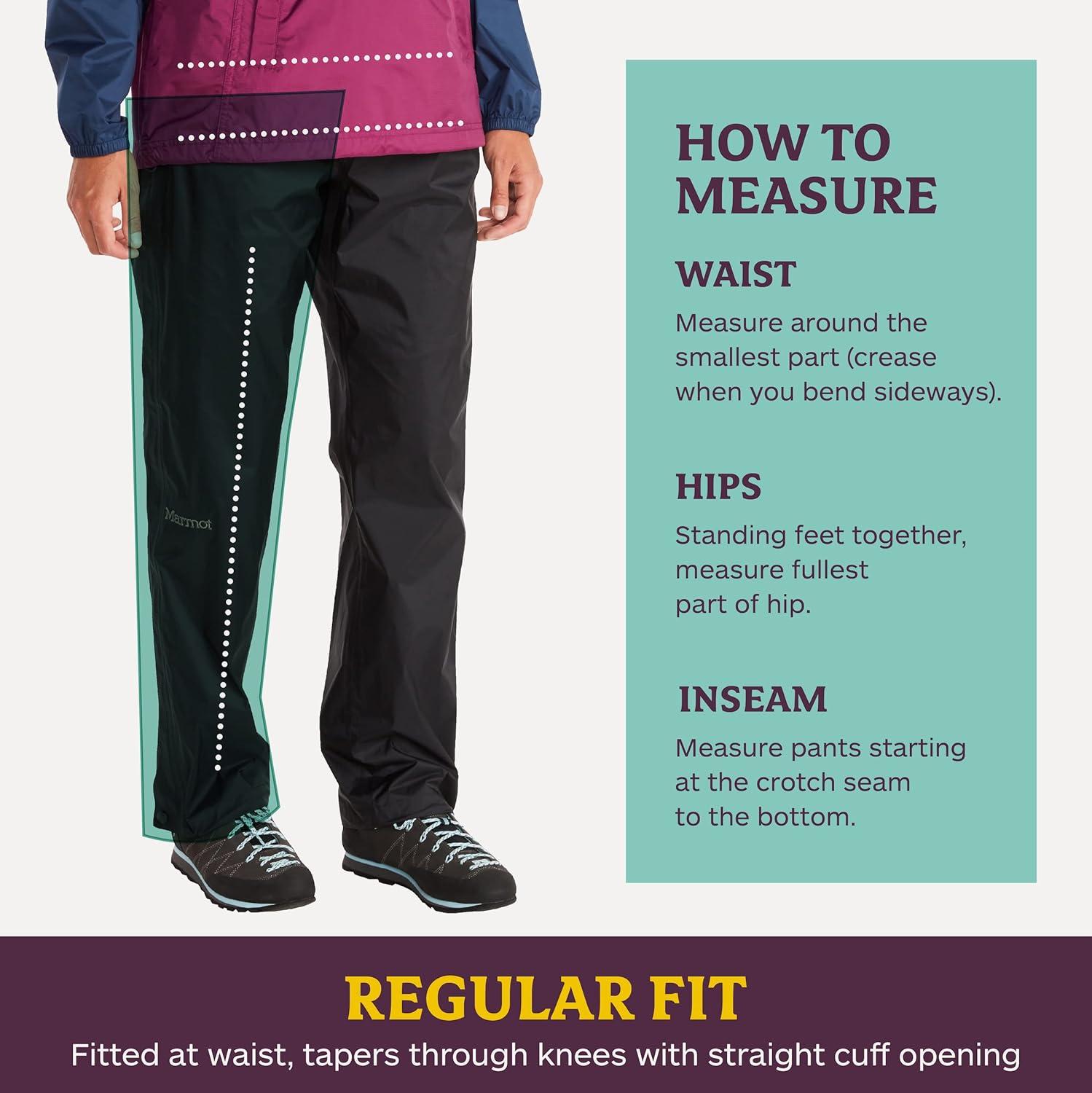 imageMARMOT womens Precip Eco Full Zip PantsBlack