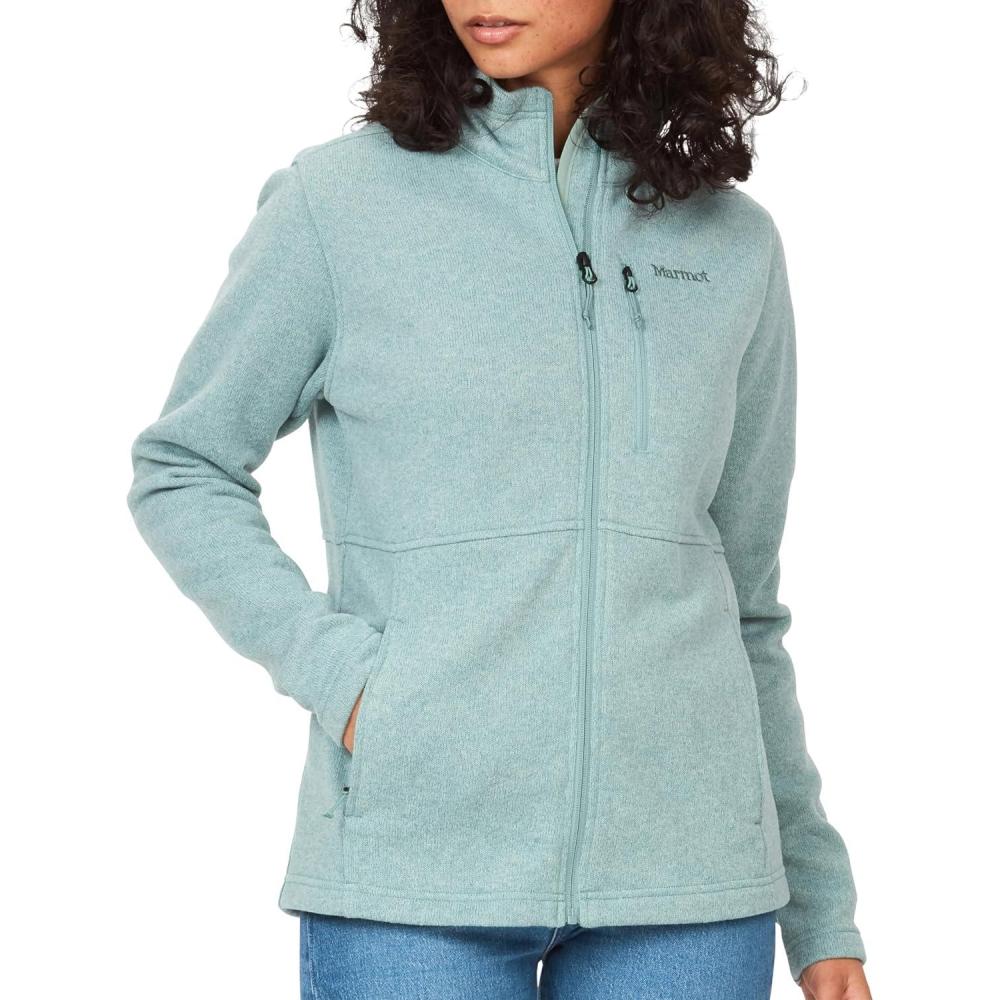 imageARMOT Womens Drop Line Jacket Casual Fleece for Camping amp BackpackingBlue Agave