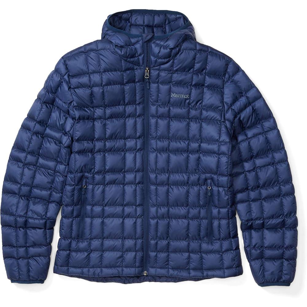 imageMARMOT Mens Featherless Hoody Lightweight DownAlternative Puffer Jacket with HoodArctic Navy