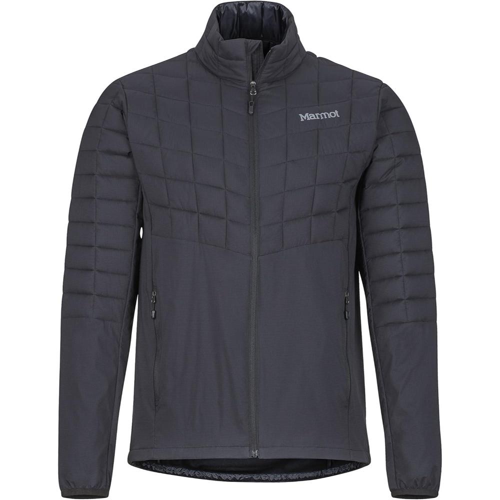 imageMARMOT Mens Featherless Hybrid Jacket DownAlternative Puffer LayerBlack
