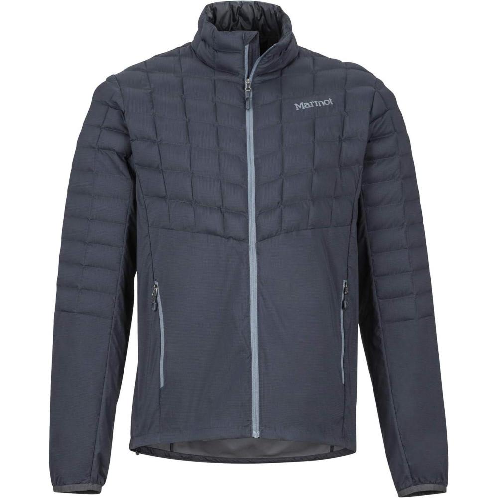 imageMARMOT Mens Featherless Hybrid Jacket DownAlternative Puffer LayerDark Steel