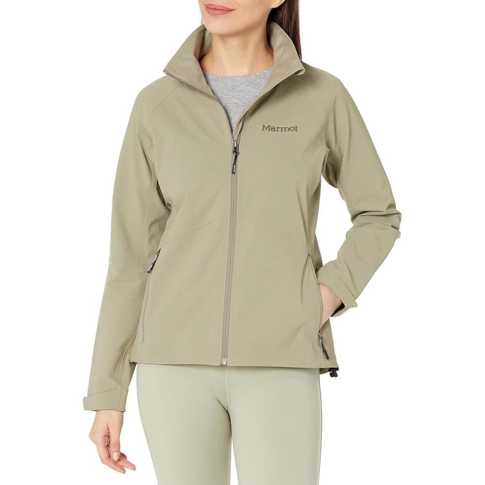 imageMARMOT Womens Alsek Jacket  Lightweight WaterResistant SoftshellVetiver