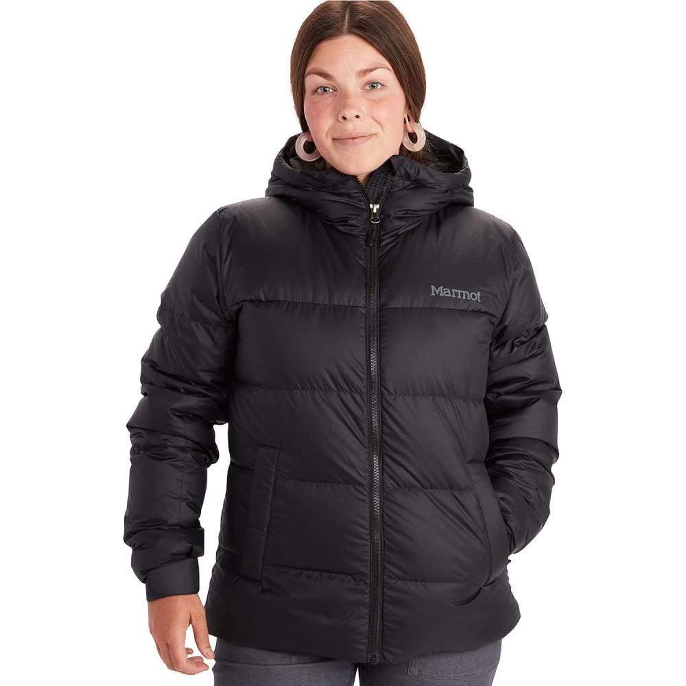 imageMARMOT Womens Guides Down Hoody 700Fill Insulated WaterResistant Lightweight Puffer Jacket with HoodBlack