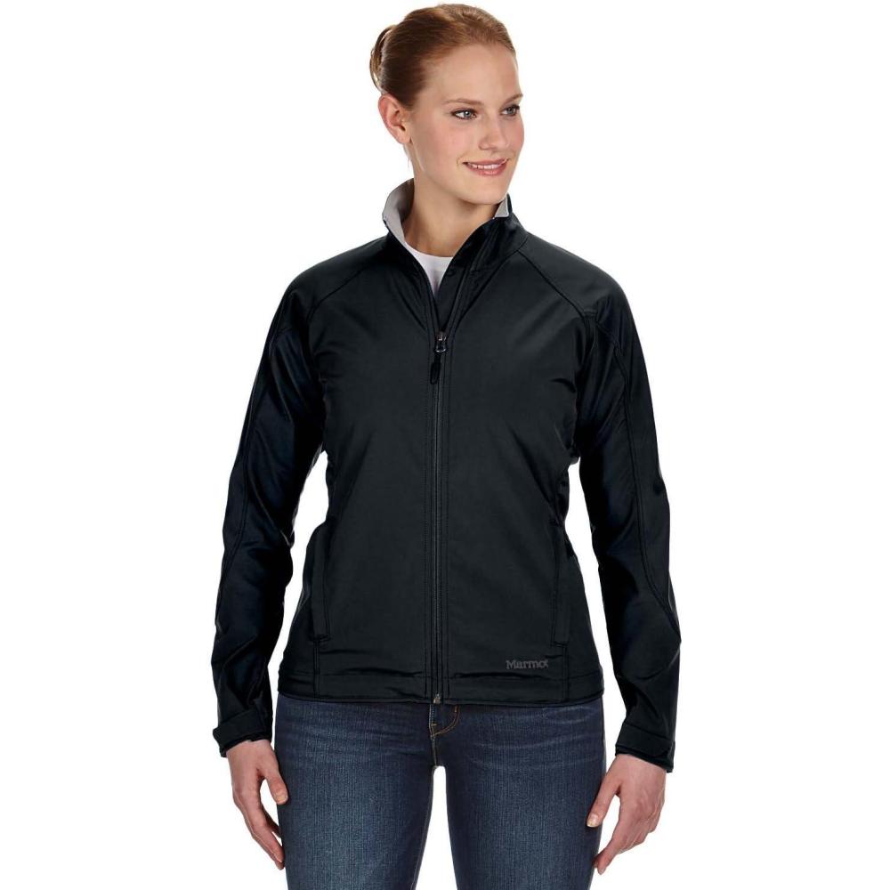 imageMARMOT Womens Levity Jacket Breathable Wind and WaterRepellant SoftshellBlack