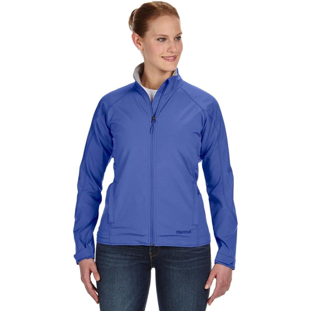 imageMARMOT Womens Levity Jacket Breathable Wind and WaterRepellant SoftshellBrilliant Blue