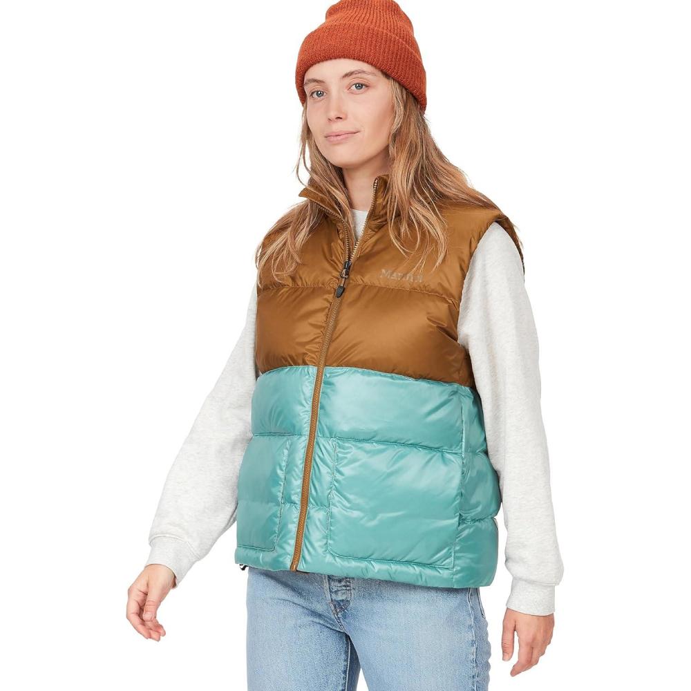 imageMARMOT womens Womens Guides Down VestHazelBlue Agave