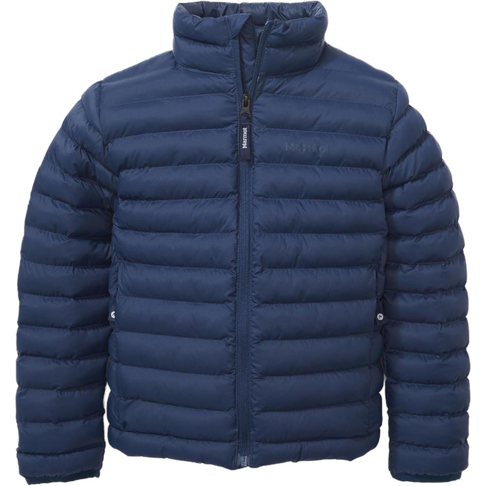 imageMarmot Kids Echo Featherless Jacket  Lightweight DownAlternative PufferArctic Navy