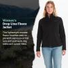 ARMOT Women’s Drop Line Jacket – Casual Fleece for Camping & Backpacking(Black)