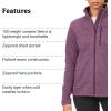 ARMOT Women’s Drop Line Jacket – Casual Fleece for Camping & Backpacking(Purple Fig)
