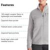 ARMOT Women’s Drop Line Jacket – Casual Fleece for Camping & Backpacking(Sleet)