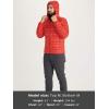 MARMOT Men’s Featherless Hoody – Lightweight Down-Alternative Puffer Jacket with Hood(Team Red)