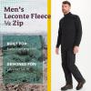 MARMOT Men’s Leconte Fleece 1/2 Zip Pullover Jacket – Lightweight, Breathable, Technical Grid Fleeced Layer(Black)