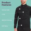 MARMOT Men’s Leconte Fleece 1/2 Zip Pullover Jacket – Lightweight, Breathable, Technical Grid Fleeced Layer(Black)