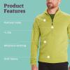 MARMOT Men’s Leconte Fleece 1/2 Zip Pullover Jacket – Lightweight, Breathable, Technical Grid Fleeced Layer(Spinach Green)