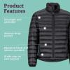 MARMOT Men’s Zeus Jacket – 700-Fill Insulated, Water-Resistant, Lightweight Puffer(Jet Black)