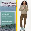 MARMOT Women’s Aros 1/2 Zip Jacket – Pullover Sherpa Fleece Jacket with Retro Style(Vetiver)