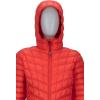 MARMOT Women’s Featherless Hoody – Lightweight Down-Alternative Puffer Jacket with Hood(Victory Red)